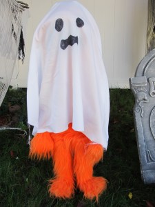 Ditto in a Ghost costume