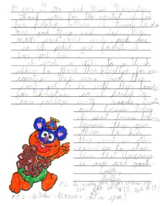 Alex Griffinsong Letter